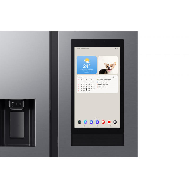 Samsung RS90F66BEFEF Refrigerator Side by Side,Charcoal