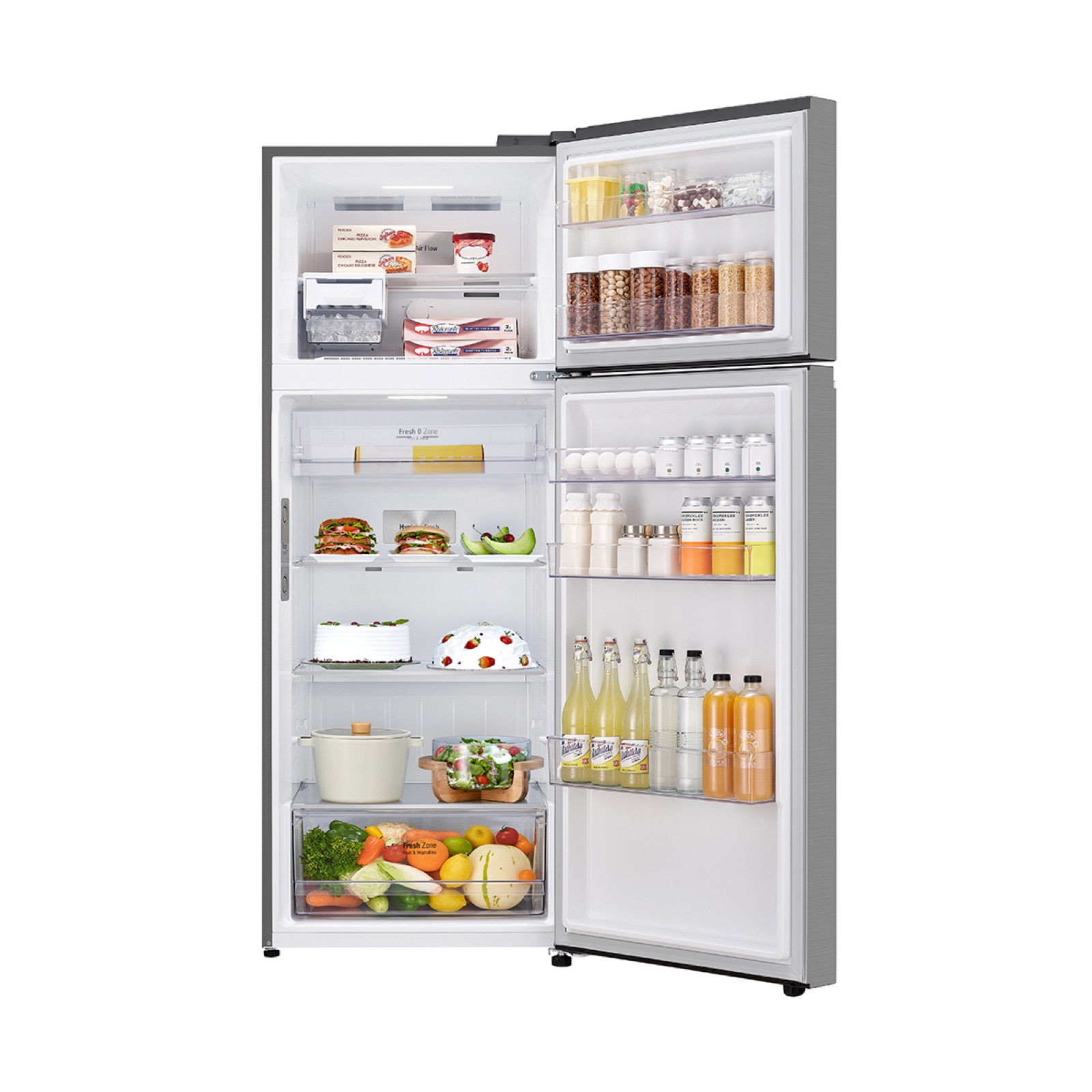 LG GTBV44PYBKD Double Door Refrigerator, Inox