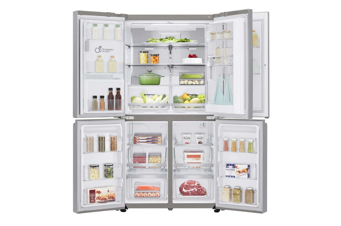 LG Refrigerator Four Door Silver GMJ945NS9F 3