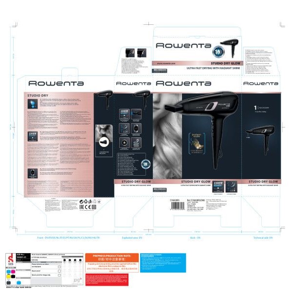 ROWENTA STUDIO DRY GLOW BLOW-DRYER CV5820