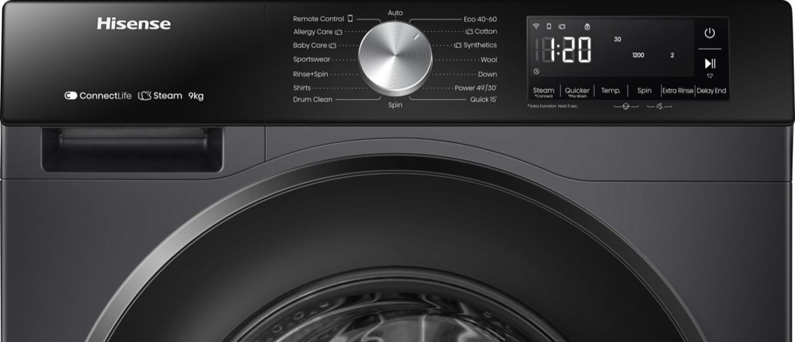 Hisense WF3S9043BB3 Washing Machine 9Kg
