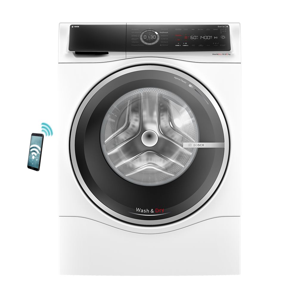 Bosch WNC254A0GR Πλυντήριο Στεγνωτήριο 10.5/6Kg Series 8