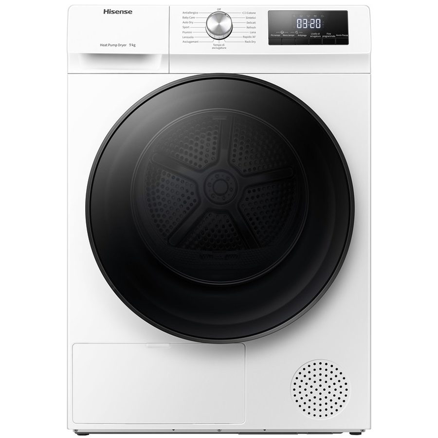 Hisense DHQA902U Στεγνωτήριο Ρούχων 9Kg