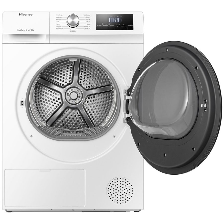 Hisense DHQA902U Στεγνωτήριο Ρούχων 9Kg