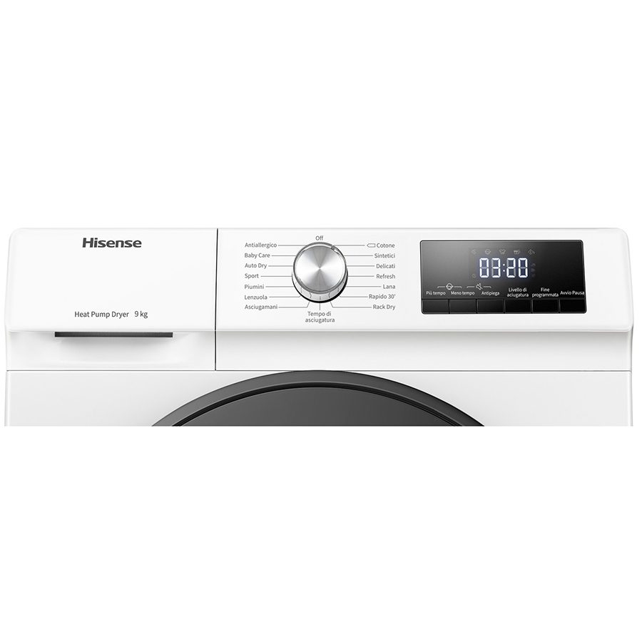 Hisense DHQA902U Στεγνωτήριο Ρούχων 9Kg