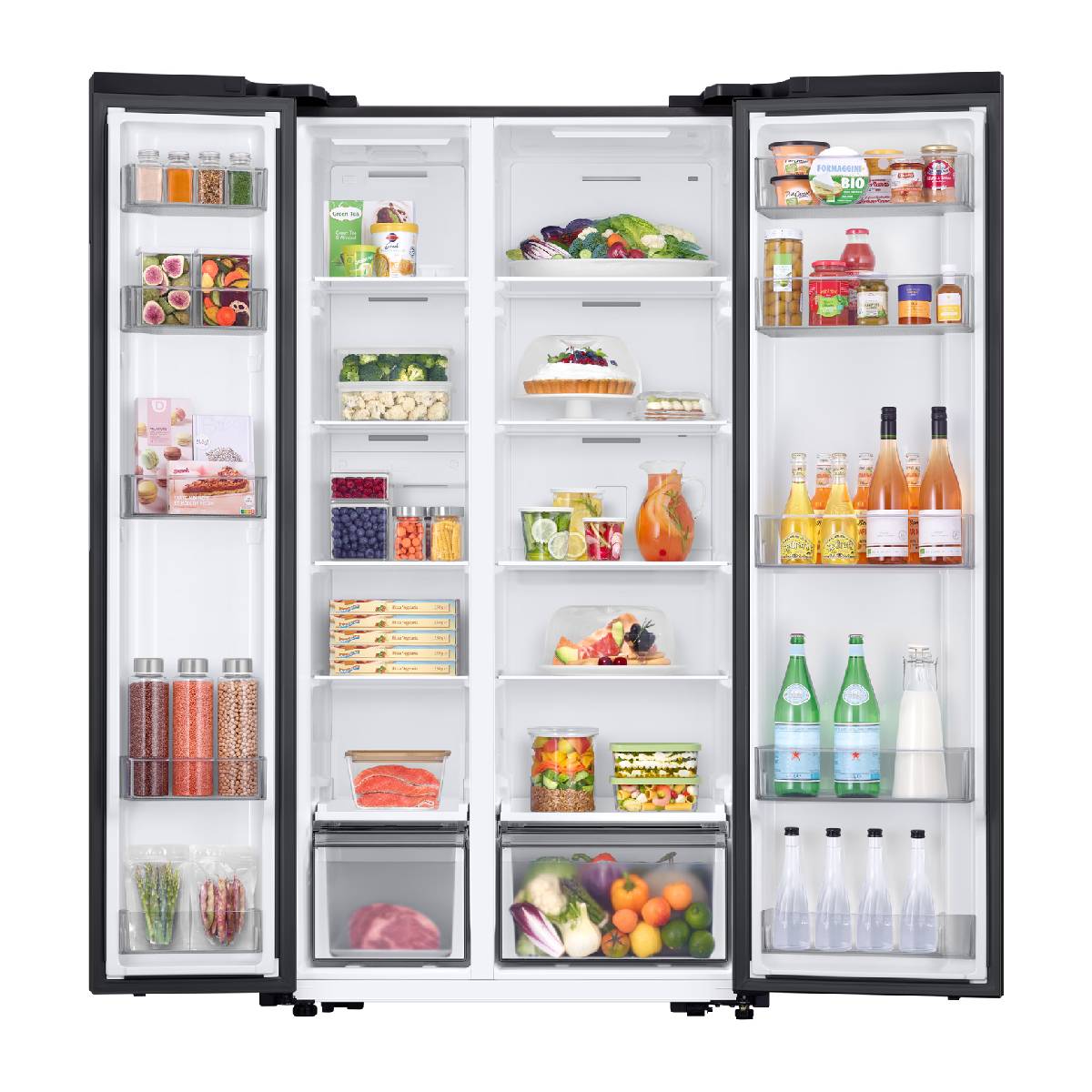 SAMSUNG RS57DG410EB4EF refrigerator Side by Side, Black Inox