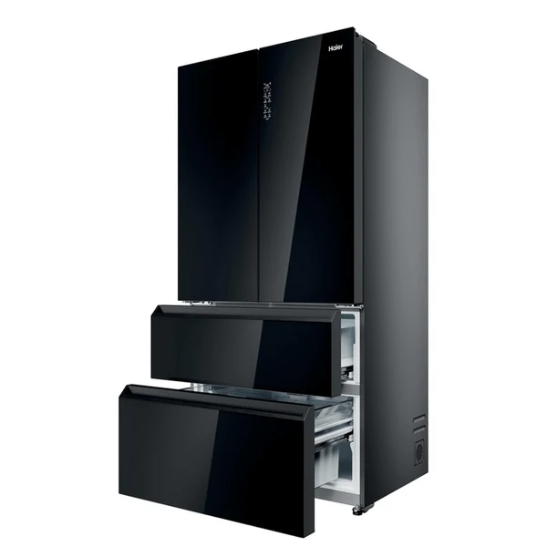 Haier HFR79F19DFGB(UK) Four Door Refrigerator (French Door) Black