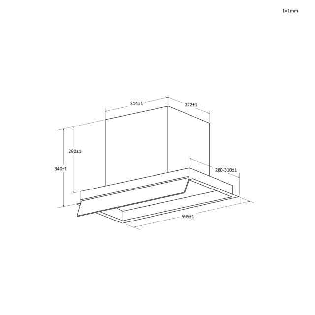 HAIER HAPY6CBS4BG Απορροφητήρας Box In
