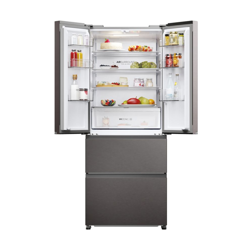 Haier HFR3718ENMD Ψυγειοκαταψύκτης French Door Dark Inox