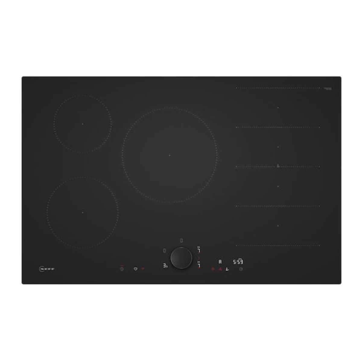 Neff T68NUV4A0 Επαγωγικές εστίες 80 cm Matt black , χωρίς πλαίσιο.
