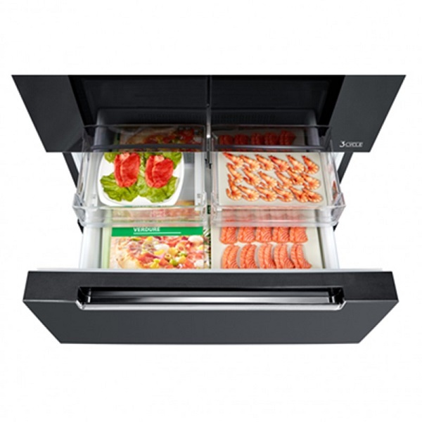 TOSHIBA Refrigerator French Door Black Glass RF692WE-PGJ 3