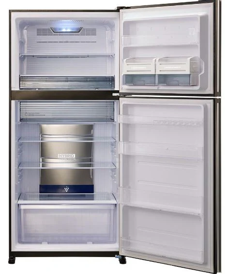 SHARP SJ-YG740G-SL Ψυγείο Δίπορτο Ασημί γυαλί