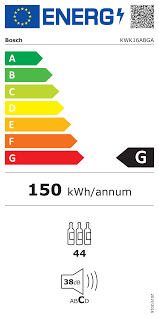 BOSCH Serie | 6 Συντηρητής Κρασιών με γυάλινη πόρτα KWK16ABGA 4