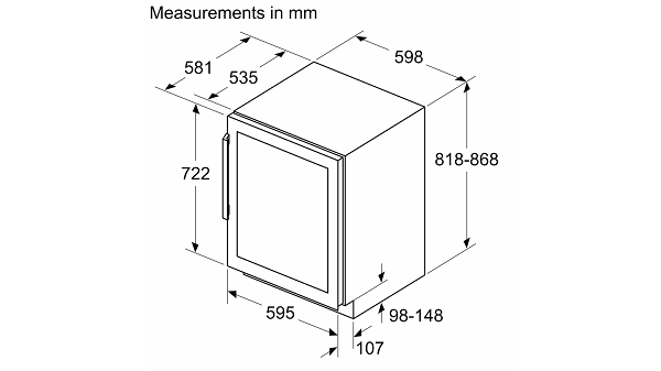 NEFF KU9213HG0 Συντηρητής Κρασιών Mπουκάλες 44 3