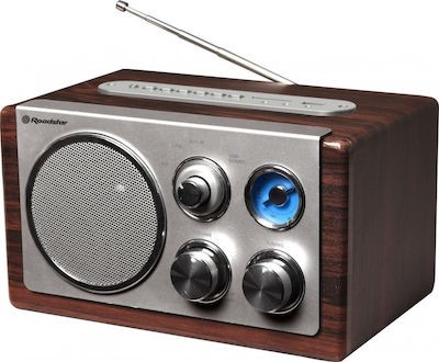 Roadstar HRA-1345 Retro Επιτραπέζιο Ραδιόφωνο Ρεύματος / Μπαταρίας με USB Καφέ