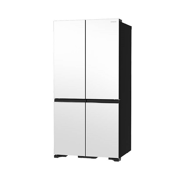 Hitachi Four Door Refrigerator Matte Glass White Deluxe RWB640VRU0XMGW