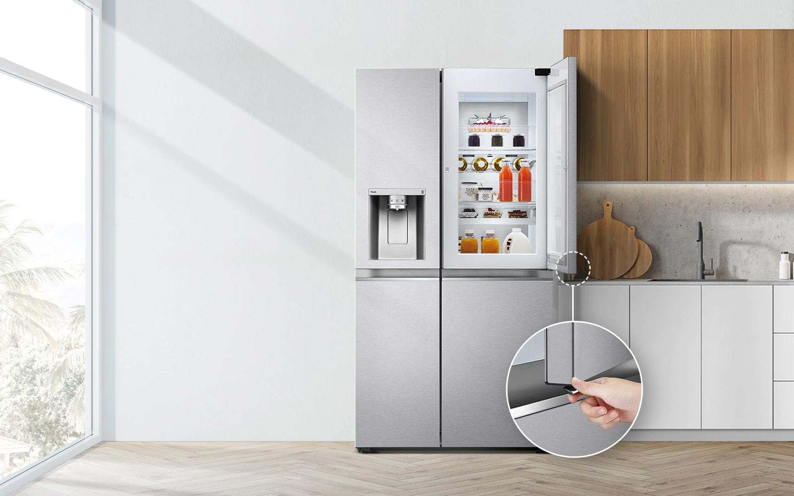 LG GSJV90PZAE Ψυγείο Ντουλάπα με Door-in-Door 3