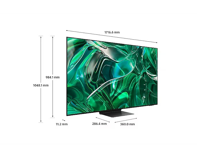 SAMSUNG QE77S95CATXXH QD OLED 4K Smart Τηλεόραση, 77" 3