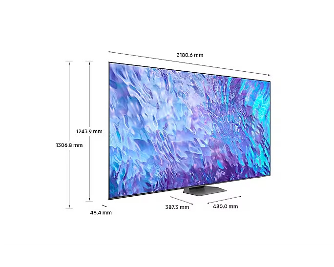 SAMSUNG QE98Q80CATXXH QLED 4K Smart Τηλεόραση, 98" 3