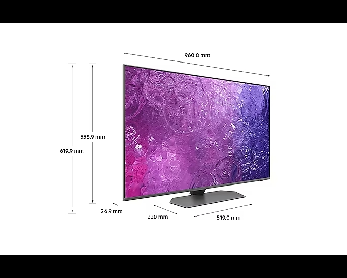 SAMSUNG QE43QN90CATXXH Neo QLED 4K Smart TV, 43″ 3