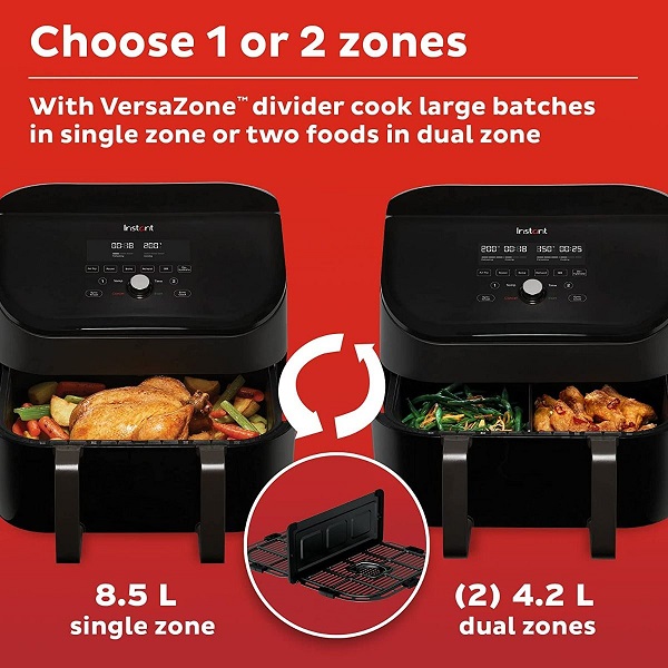 Instant POT INST-140115101 Air Fryer Plus Versa Zone-8.5L