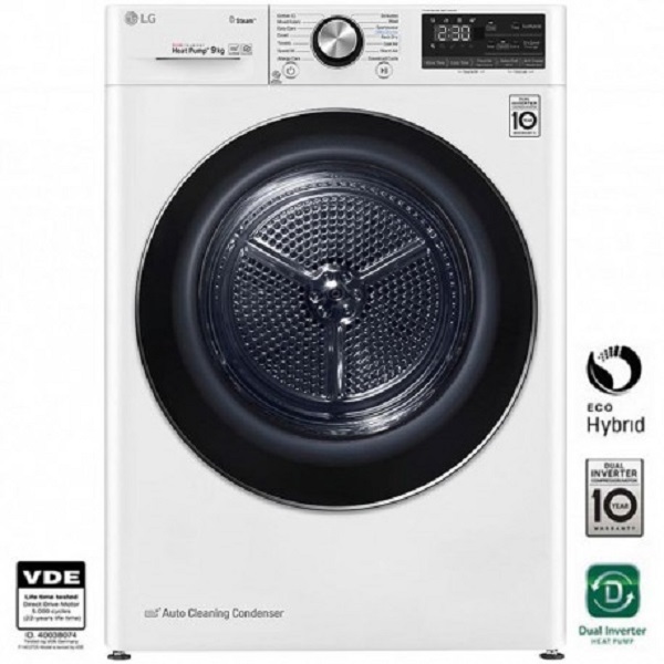 Lg RC90V9AV2W Clothes Dryer 9Kg , A+++