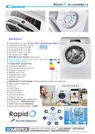 Candy RO1284 DWME/1-S Πλυντήριο Ρούχων