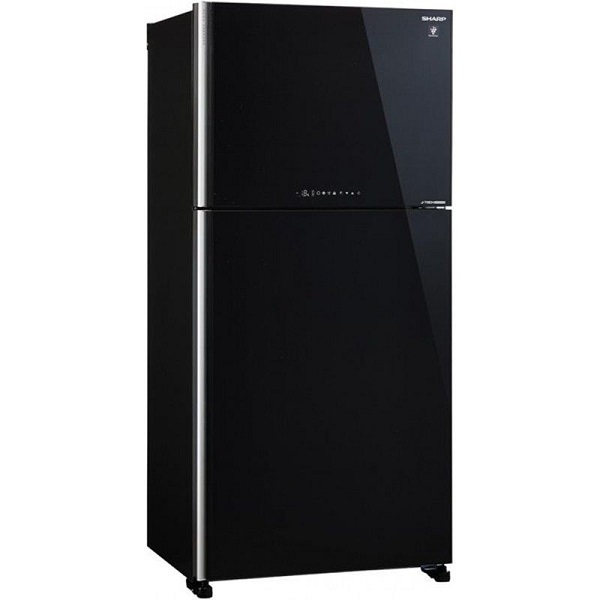 SHARP SJ-YG740G-BK Ψυγείο Δίπορτο Μαύρο γυαλί